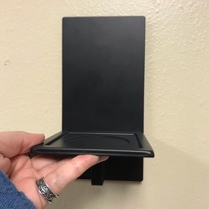 2 black partylite sconces (no screws)